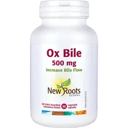 New Roots Ox Bile 500 mg 60 Capsules | 每天不同折扣, 全网最低价格 | 种类齐全的保健品店铺 VITASHOP, 只有你想不到, 没有你买不到 !