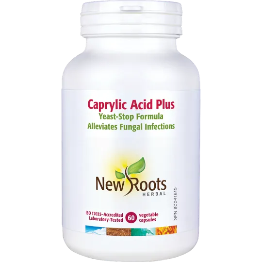 New Roots Caprylic Acid Plus 60 Capsules | Unbeatable Prices, Daily Deals | VITASHOP