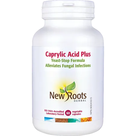 New Roots Caprylic Acid Plus 60 Capsules | Unbeatable Prices, Daily Deals | VITASHOP