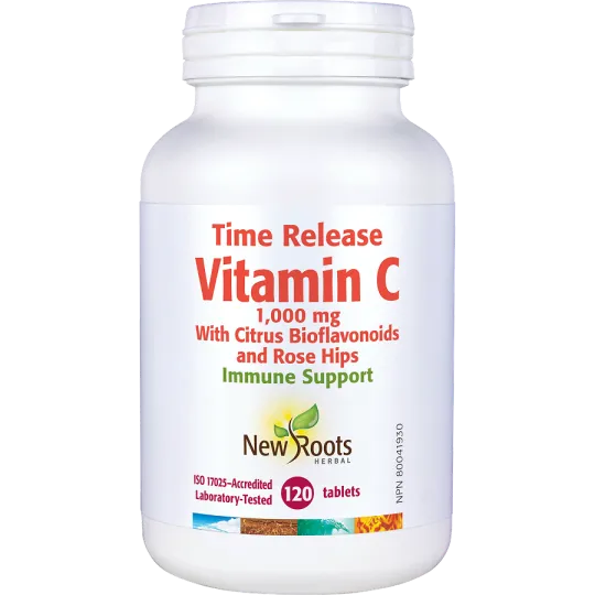 New Roots Time Release Vitamin C 1,000 mg 120 Tablets | 每天不同折扣, 全网最低价格 | 种类齐全的保健品店铺 VITASHOP, 只有你想不到, 没有你买不到 !