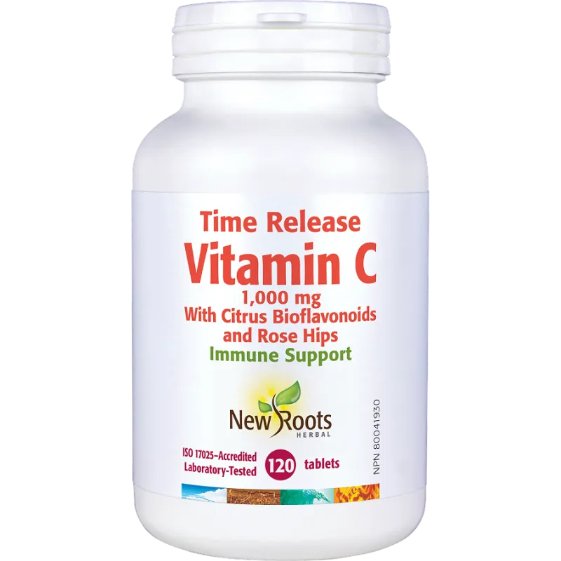 New Roots Time Release Vitamin C 1,000 mg 120 Tablets | 每天不同折扣, 全网最低价格 | 种类齐全的保健品店铺 VITASHOP, 只有你想不到, 没有你买不到 !
