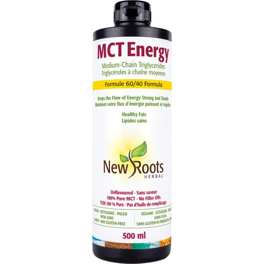 New Roots MCT Energy Medium-Chain Triglycerides 60/40 Formula 500 ml | Unbeatable Prices, Daily Deals | VITASHOP