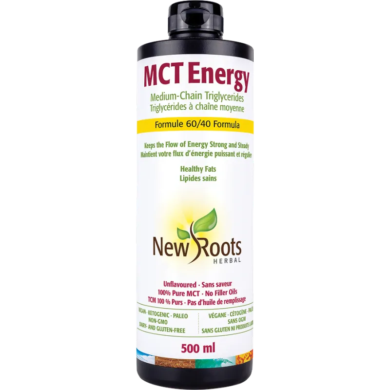 New Roots MCT Energy Medium-Chain Triglycerides 60/40 Formula 500 ml | Unbeatable Prices, Daily Deals | VITASHOP