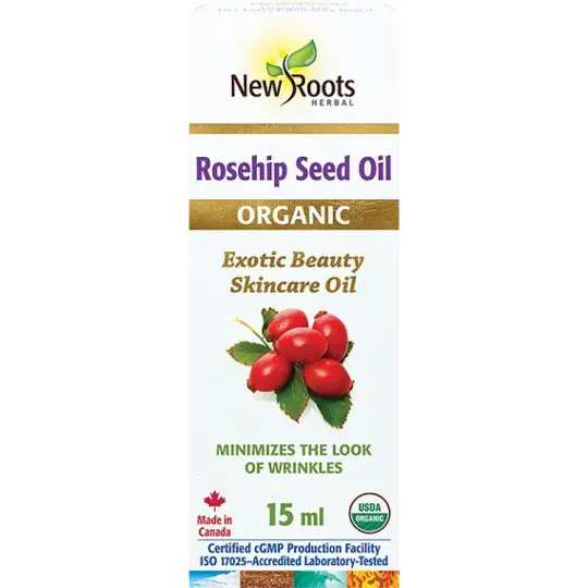 New Roots Rosehip Seed Oil Rosa Mosqueta Certified Organic 15 ml | Unbeatable Prices, Daily Deals | VITASHOP