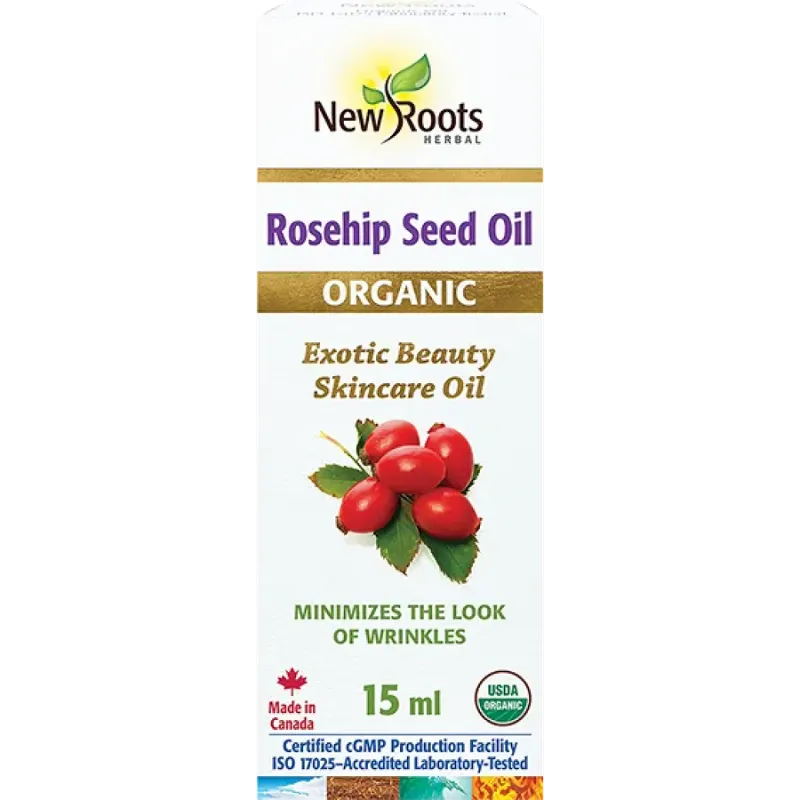 New Roots Rosehip Seed Oil Rosa Mosqueta Certified Organic 15 ml | 每天不同折扣, 全网最低价格 | 种类齐全的保健品店铺 VITASHOP, 只有你想不到, 没有你买不到 !