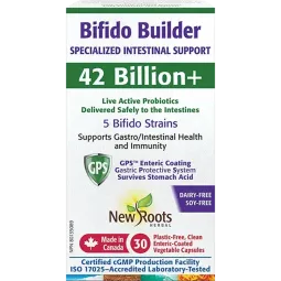 New Roots Bifido Builder Specialized Intestinal Support 42 Billion+ 30 Vegetable Capsules | Unbeatable Prices, Daily Deals | VIT