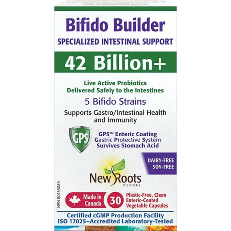 Bifido Builder Specialized Intestinal Support 42 Billion+ 30 Vegetable Capsules | Safest & Easiest Shopping Vitamins Online | VI