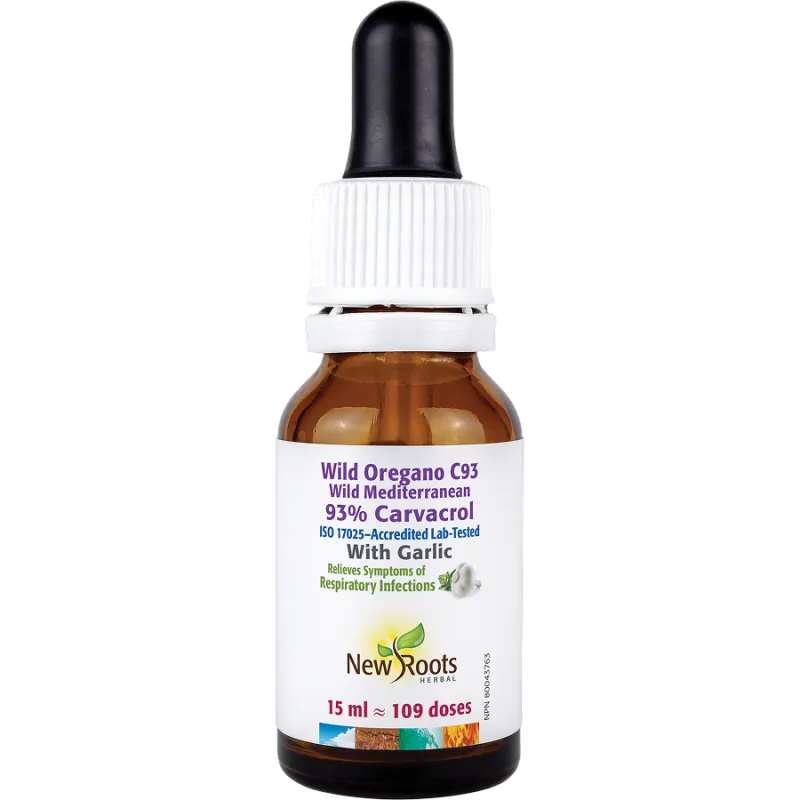 New Roots Wild Oregano C93 With Garlic 15 ml | 每天不同折扣, 全网最低价格 | 种类齐全的保健品店铺 VITASHOP, 只有你想不到, 没有你买不到 !