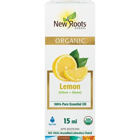 New Roots Lemon Essential Oil (Citrus × limon) 100% Pure 15 ml | 每天不同折扣, 全网最低价格 | 种类齐全的保健品店铺 VITASHOP, 只有你想不到, 没有你买不到 !