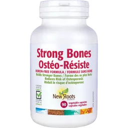 New Roots Strong Bones Boron-Free Formula 90 Capsules | Unbeatable Prices, Daily Deals | VITASHOP