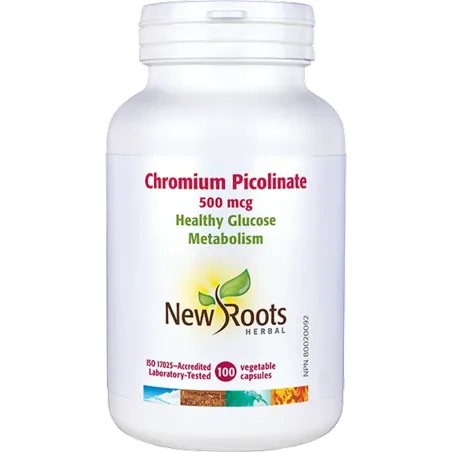New Roots Chromium Picolinate 500 mcg 100 Capsules | Unbeatable Prices, Daily Deals | VITASHOP
