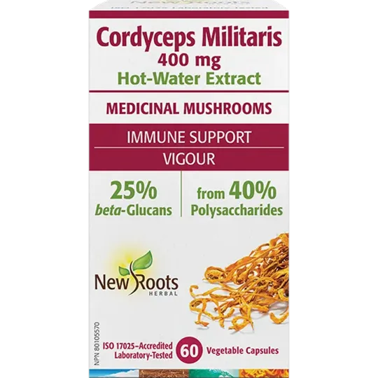 New Roots Cordyceps Militaris Extract 60 Capsules | Unbeatable Prices, Daily Deals | VITASHOP