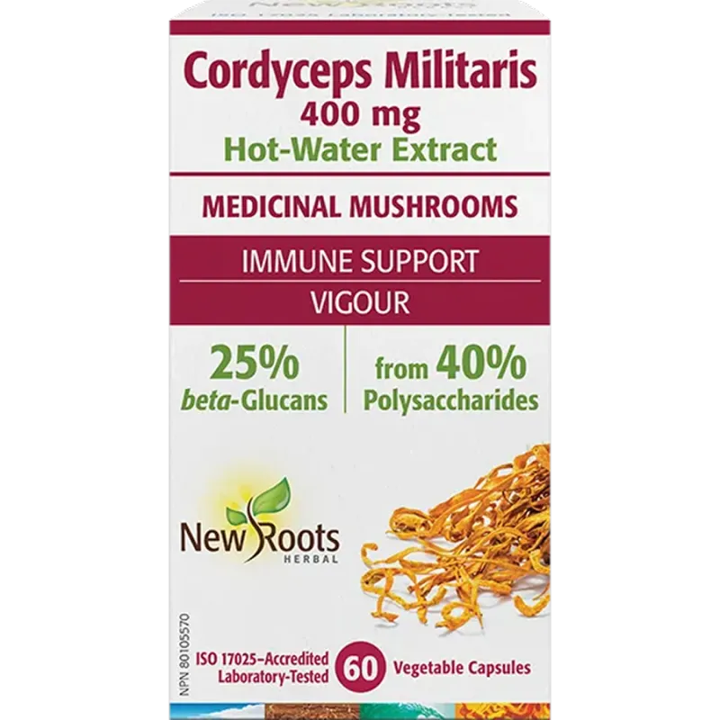 New Roots Cordyceps Militaris Extract 60 Capsules | 每天不同折扣, 全网最低价格 | 种类齐全的保健品店铺 VITASHOP, 只有你想不到, 没有你买不到 !