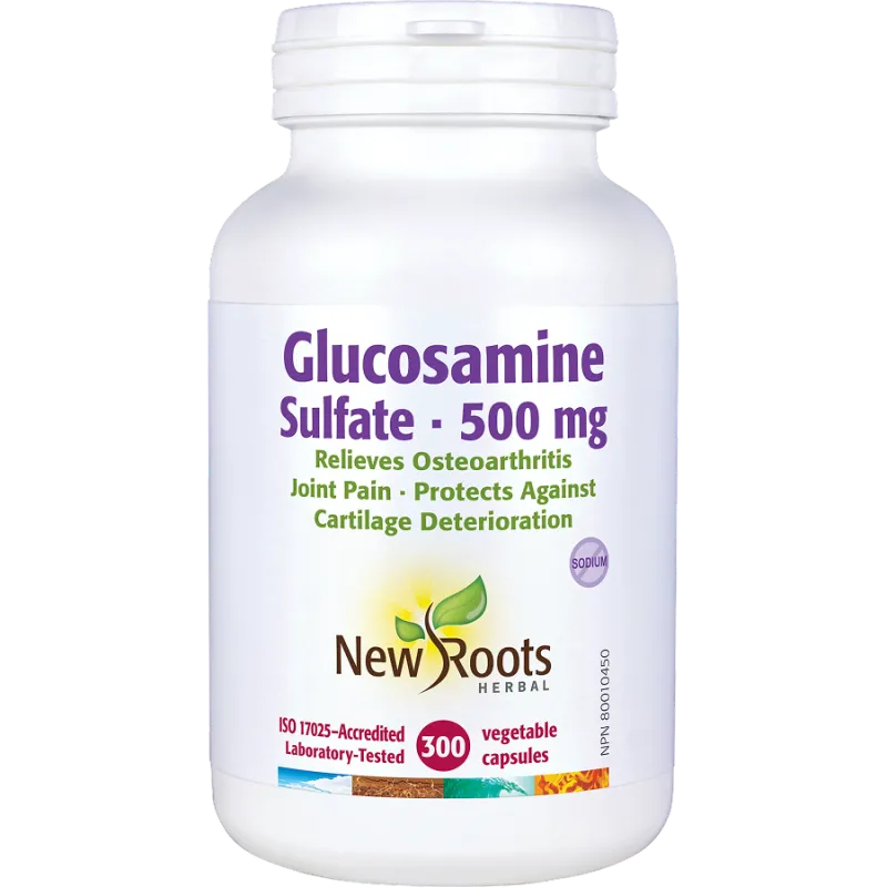 New Roots Glucosamine Sulfate 500 mg 300 Capsules | 每天不同折扣, 全网最低价格 | 种类齐全的保健品店铺 VITASHOP, 只有你想不到, 没有你买不到 !