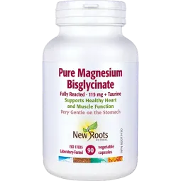 New Roots Pure Magnesium Bisglycinate 115 mg + Taurine 90 Capsules | 每天不同折扣, 全网最低价格 | 种类齐全的保健品店铺 VITASHOP, 只有你想不到, 没有你买不到 !