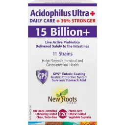 New Roots Acidophilus Ultra + 15 billion 120 Capsules | 每天不同折扣, 全网最低价格 | 种类齐全的保健品店铺 VITASHOP, 只有你想不到, 没有你买不到 !