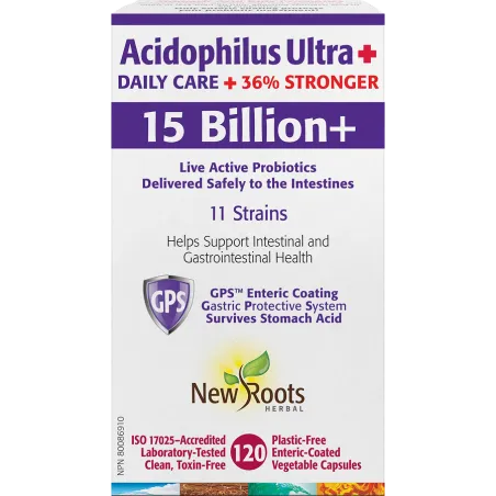 New Roots Acidophilus Ultra + 15 billion 120 Capsules | 每天不同折扣, 全网最低价格 | 种类齐全的保健品店铺 VITASHOP, 只有你想不到, 没有你买不到 !