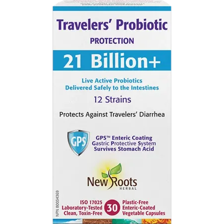 New Roots Travelers’ Probiotic 30 Capsules | 每天不同折扣, 全网最低价格 | 种类齐全的保健品店铺 VITASHOP, 只有你想不到, 没有你买不到 !