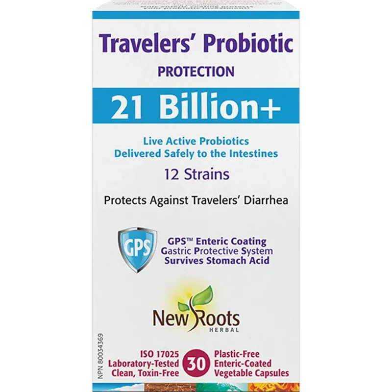 New Roots Travelers’ Probiotic 30 Capsules | 每天不同折扣, 全网最低价格 | 种类齐全的保健品店铺 VITASHOP, 只有你想不到, 没有你买不到 !