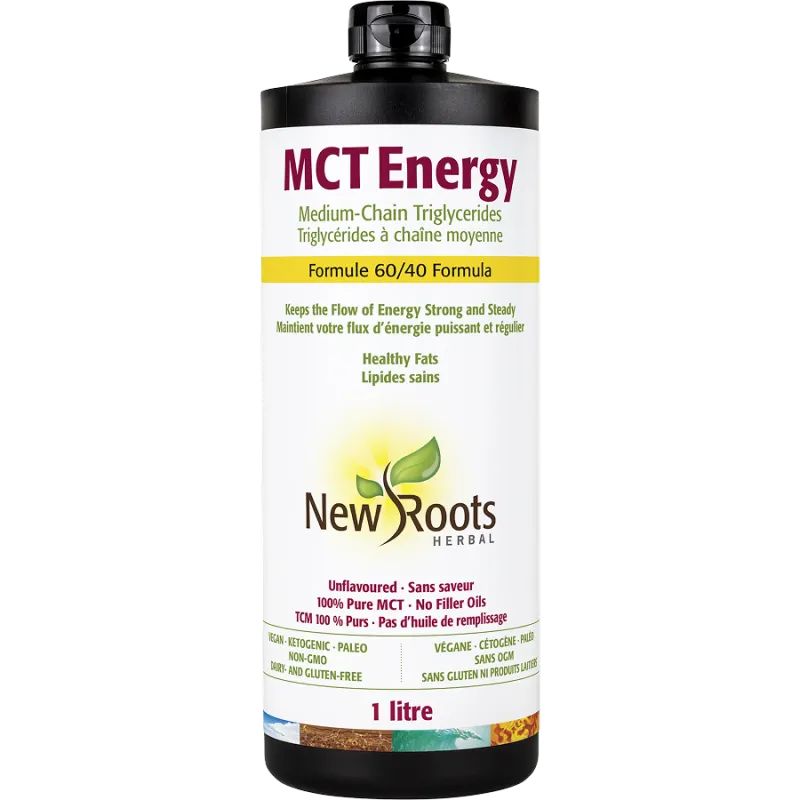 New Roots 뉴 루츠 MCT Energy 중쇄 트리글리세리드 60/40 포뮬러 1 리터 | 매일 업데이트되는 특가 상품 | VITASHOP