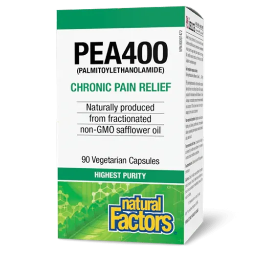Natural Factors PEA400 Palmitoylethanolamide, 90 Vegetarian Capsules | 每天不同折扣, 全网最低价格 | 种类齐全的保健品店铺 VITASHOP, 只有你想不到, 没有你买不到 !