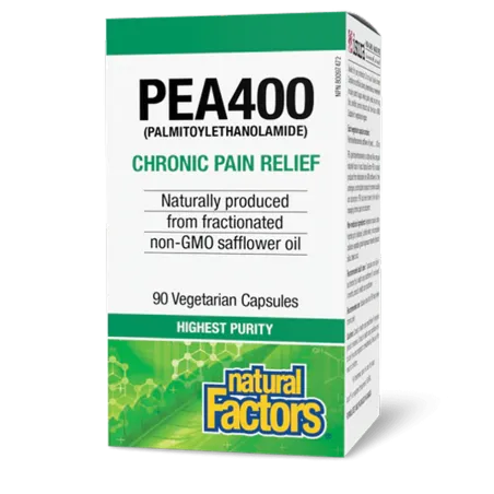 Natural Factors PEA400 Palmitoylethanolamide, 90 Vegetarian Capsules | 每天不同折扣, 全网最低价格 | 种类齐全的保健品店铺 VITASHOP, 只有你想不到, 没有你买不到 !