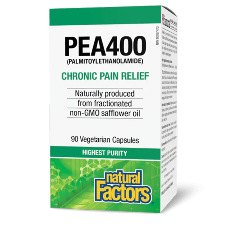 Natural Factors PEA400 Palmitoylethanolamide, 90 Vegetarian Capsules | 每天不同折扣, 全网最低价格 | 种类齐全的保健品店铺 VITASHOP, 只有你想不到, 没有你买不到 !