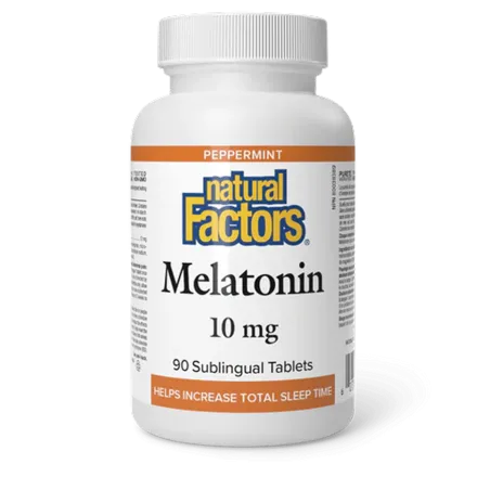 Natural Factors Melatonin 10 mg Peppermint, 90 Sublingual Tablets | 每天不同折扣, 全网最低价格 | 种类齐全的保健品店铺 VITASHOP, 只有你想不到, 没有你买不到 !