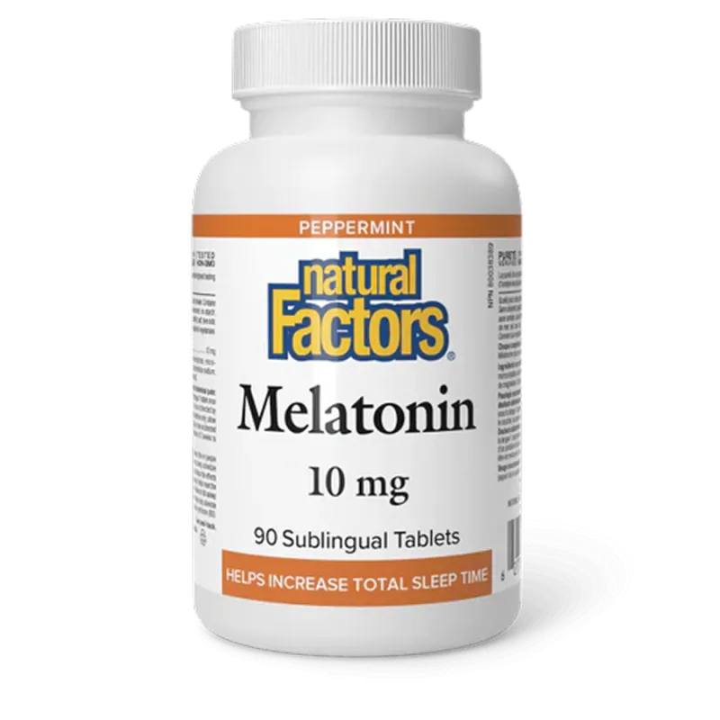 Natural Factors Melatonin 10 mg Peppermint, 90 Sublingual Tablets | 每天不同折扣, 全网最低价格 | 种类齐全的保健品店铺 VITASHOP, 只有你想不到, 没有你买不到 !