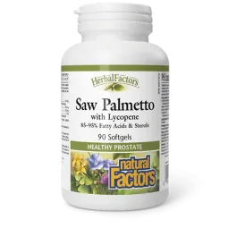 Natural Factors HerbalFactors Saw Palmetto with Lycopene 90Softgels | 每天不同折扣, 全网最低价格 | 种类齐全的保健品店铺 VITASHOP, 只有你想不到, 没有你买不到 !