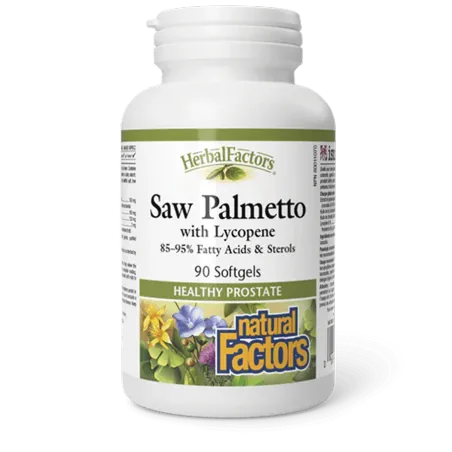 Natural Factors 내추럴 팩터스 HerbalFactors 쏘팔메토 리코펜 90소프트젤 포함 | 매일 업데이트되는 특가 상품 | VITASHOP