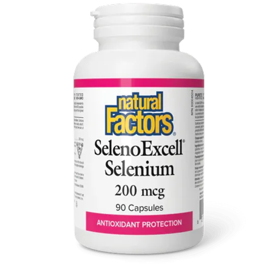 Natural Factors SelenoExcell Selenium 200 mcg, 90 Capsules | 每天不同折扣, 全网最低价格 | 种类齐全的保健品店铺 VITASHOP, 只有你想不到, 没有你买不到 !