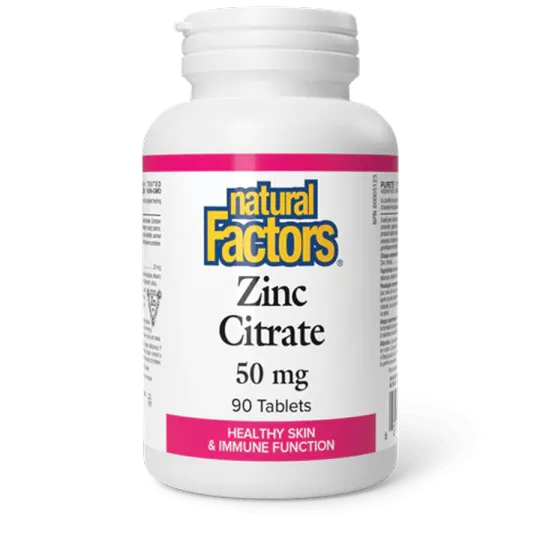Citrate de zinc 50 mg | Safest & Easiest Shopping Vitamins Online | VITASHOP