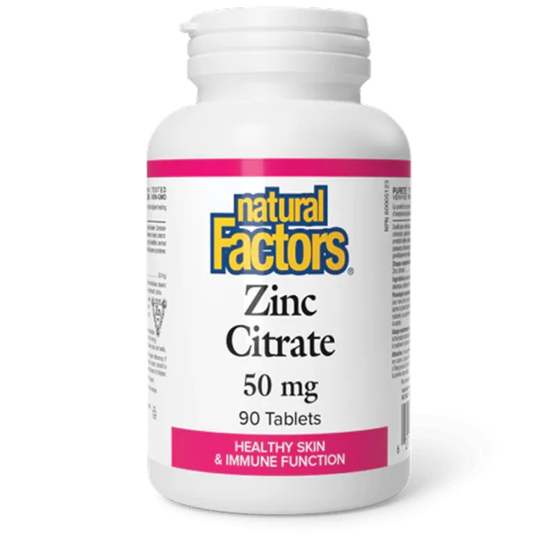 Citrate de zinc 50 mg | Safest & Easiest Shopping Vitamins Online | VITASHOP