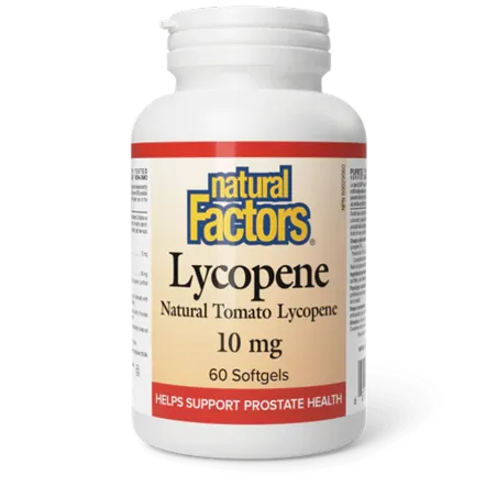 Natural Factors Lycopene 10 mg, 60 Softgels | Unbeatable Prices, Daily Deals | VITASHOP