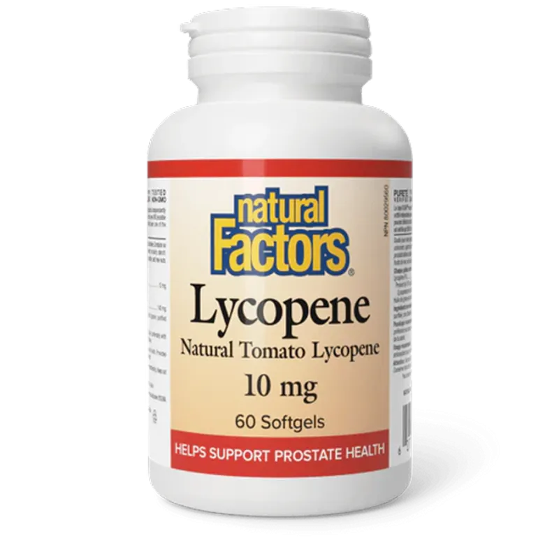 Natural Factors Lycopene 10 mg, 60 Softgels | Unbeatable Prices, Daily Deals | VITASHOP