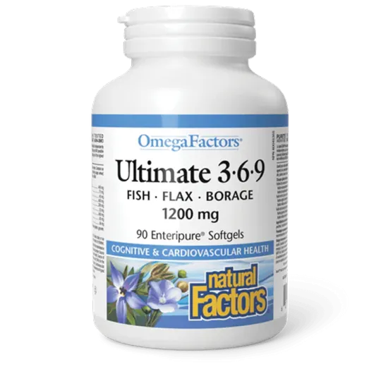 Natural Factors OmegaFactors Ultimate 3-6-9, 90 Softgels | Unbeatable Prices, Daily Deals | VITASHOP