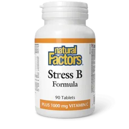 Natural Factors Stress B Formula Plus 1000 mg Vitamin C, 90 Tablets | Unbeatable Prices, Daily Deals | VITASHOP