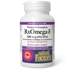 Natural Factors Women's Complete RxOmega-3, 60 Enteripure Softgels | Unbeatable Prices, Daily Deals | VITASHOP