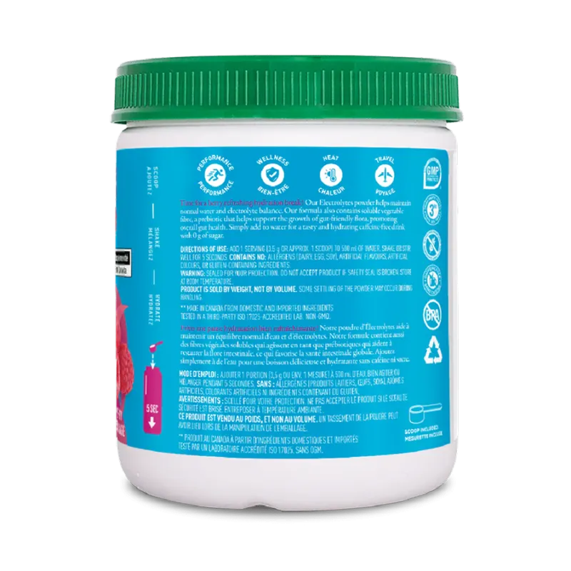 Organika Electrolyte Wild Raspberry 350 g | Unbeatable Prices, Daily Deals | VITASHOP