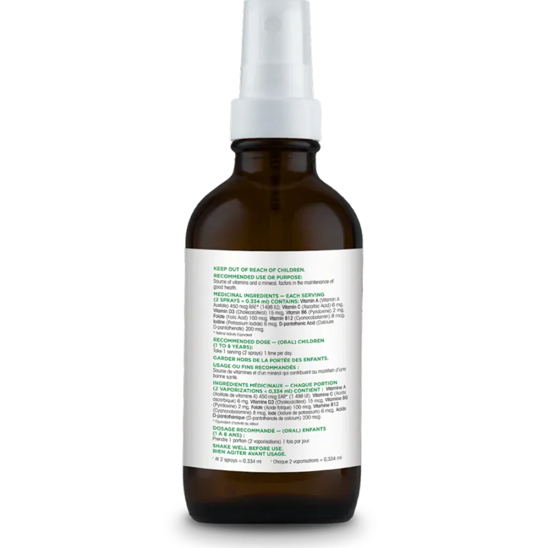 Organika 오가니카 키즈 멀티 비타민 리퀴드 스프레이 30ml | 매일 업데이트되는 특가 상품 | VITASHOP