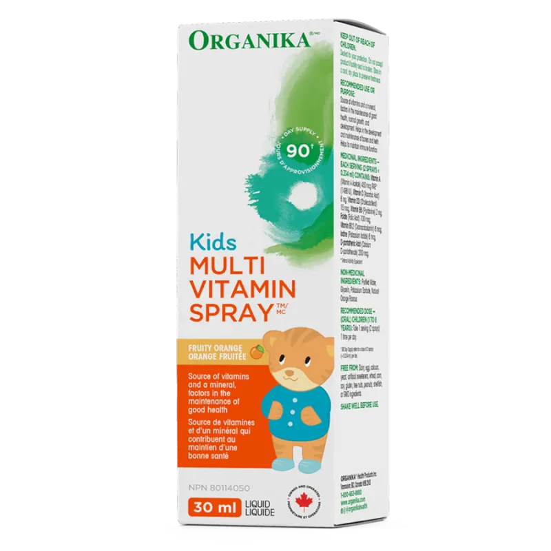 Organika 오가니카 키즈 멀티 비타민 리퀴드 스프레이 30ml | 매일 업데이트되는 특가 상품 | VITASHOP