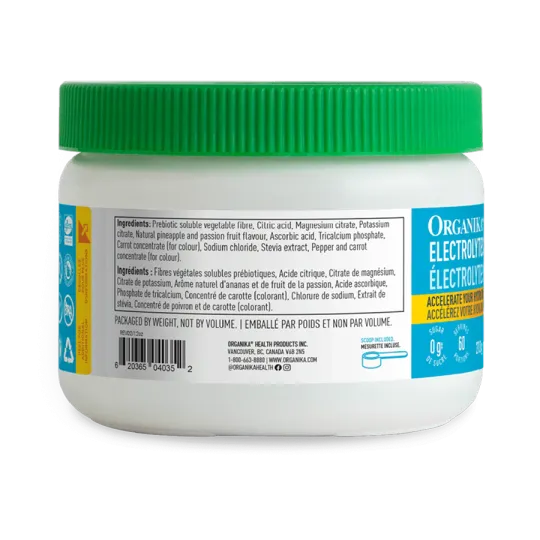 Organika Electrolytes Pineapple Passion 210 g (60 Servings) | Unbeatable Prices, Daily Deals | VITASHOP