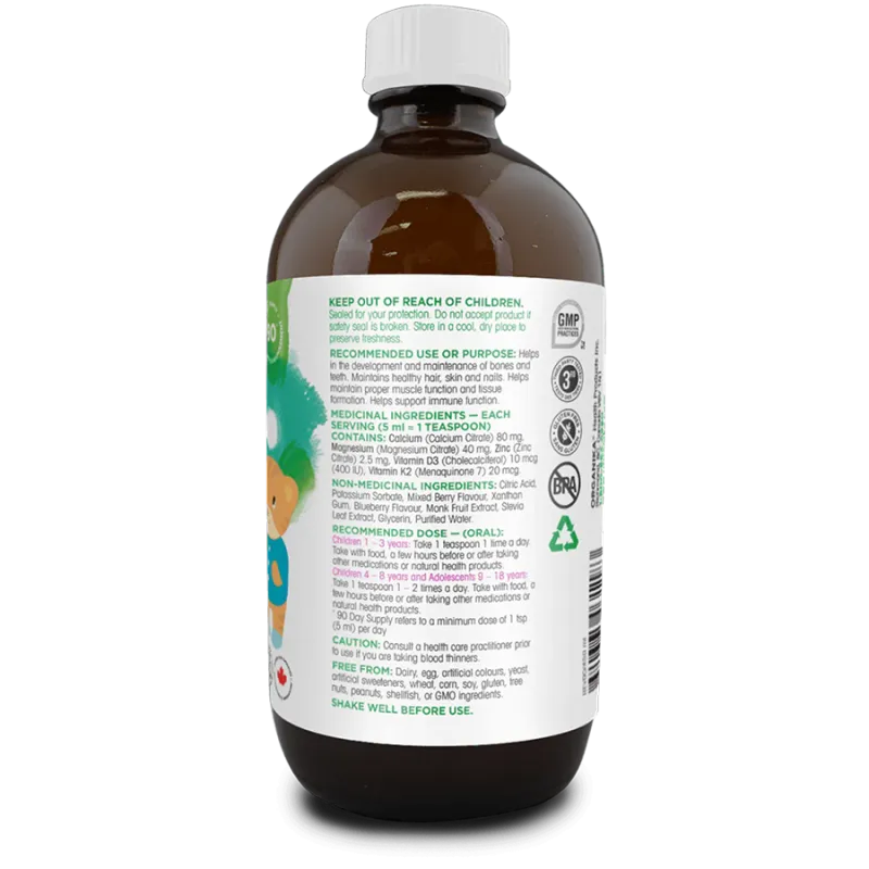 Organika Kids Liquid Calcium 450 ml | Unbeatable Prices, Daily Deals | VITASHOP
