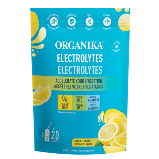Organika Electrolytes Sachets Classic Lemonade 3.5 G X 20 Sachets | Unbeatable Prices, Daily Deals | VITASHOP