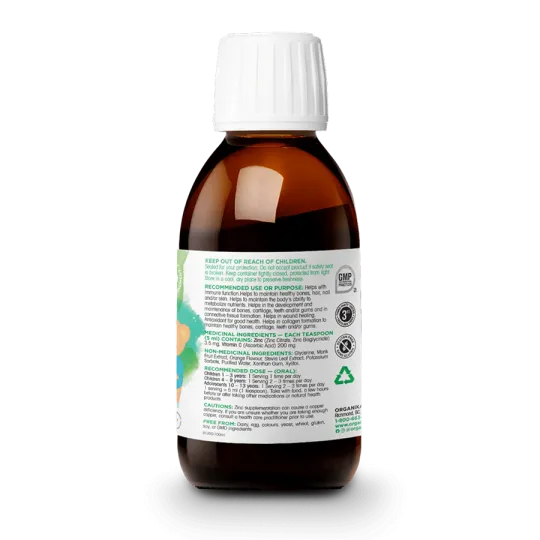Organika Kids Liquid Zinc + Vitamin C 100 ml | 每天不同折扣, 全网最低价格 | 种类齐全的保健品店铺 VITASHOP, 只有你想不到, 没有你买不到 !