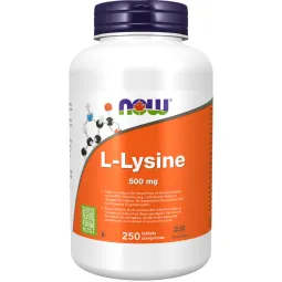 NOW Foods L-Lysine 500mg 250 Tabs | 每天不同折扣, 全网最低价格 | 种类齐全的保健品店铺 VITASHOP, 只有你想不到, 没有你买不到 !