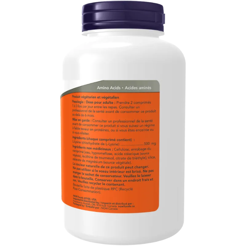 L-Lysine 500mg 250tab | Safest & Easiest Shopping Vitamins Online | VITASHOP