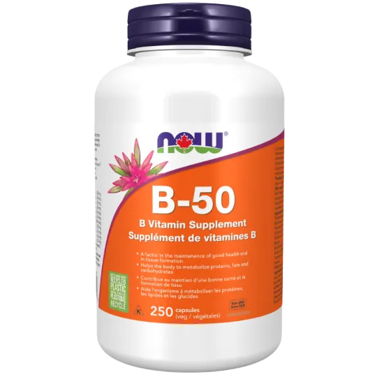 Complexe B-50, 250 gélules | Safest & Easiest Shopping Vitamins Online | VITASHOP