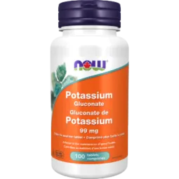 Gluconate de potassium 99 mg, 100 comprimés | Safest & Easiest Shopping Vitamins Online | VITASHOP